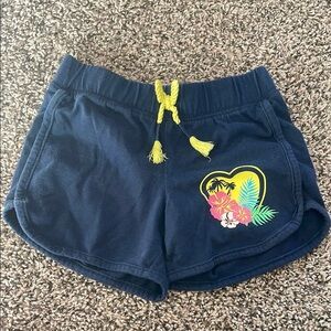 Wonder Nation Navy Blue Kids Shorts with Yellow Drawstring